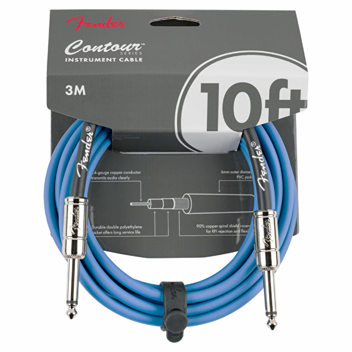 Fender Contour Serisi 5,5m Lake Placid Blue Enstrüman Kablosu